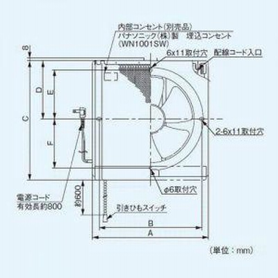 パナソニック 一般・台所・事務所・居室用換気扇 金属製換気扇