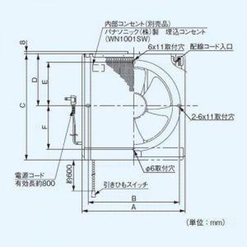 パナソニック 一般・台所・事務所・居室用換気扇 金属製換気扇