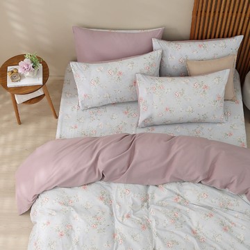 雙人兩用被套加大床包組/ 100%精梳純棉 / 純棉 / 娜塔 [鴻宇] 台灣製 - C20161