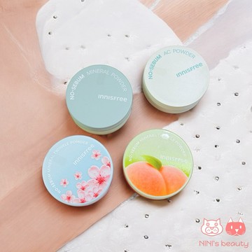 【NINI】Innisfree 春季限定 櫻花 蜜桃 無油無慮礦物控油蜜粉 控油 蜜粉 定妝 悅詩風吟 保濕 韓國代購