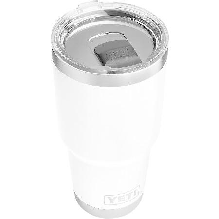 YETI Rambler 30 oz Stainless Steel Vacuum Insulated Tumbler w MagSlider Lid, White並行輸入品