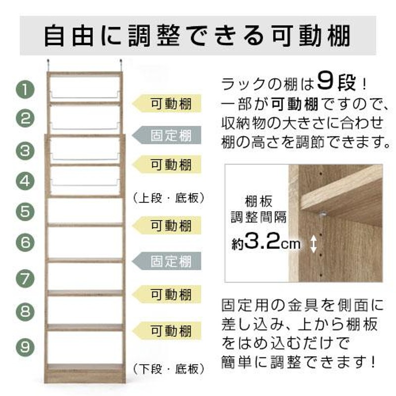 突っ張り棚 壁面収納 突っ張りラック 本棚 おしゃれ シェルフ ウォール