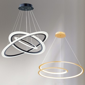 現代簡約環型吊燈  10-70491、70492