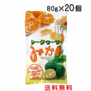 シークヮーサーみかん 80g×20個〔送料無料〕沖縄産シークワーサーパウダー使用 ドライみかん