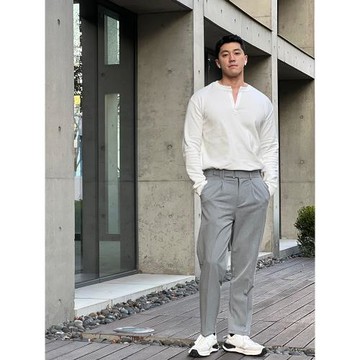 烏素mirror2025年春季新款輕熟簡約慵懶風寬松垂墜針織長袖V領T恤