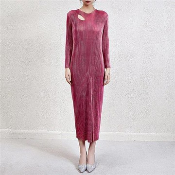 現貨+預購 高級設計感立體剪裁褶皺套裝日系連身裙子-長袖禮服3色74li44【獨家進口】【米蘭精品】