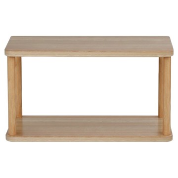 小麥購物 木質收納架  30 x 15 x 22cm  淺胡桃  2層  1個