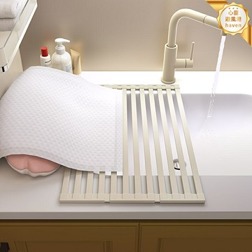 【304不鏽鋼】水槽瀝水架 碗碟架 置物架 瀝水籃 廚房收納 洗菜盆 雙層可伸縮 嬰兒洗屁屁神器 洗碗機伴侶