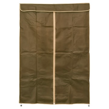 dayneeds 日需百備 輕型三層單桿衣櫥置物架 含防塵布套 1個  咖啡色