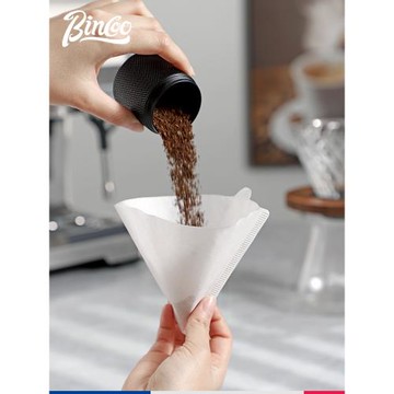 Bincoo咖啡濾紙V型手沖濾網滴漏式手沖咖啡壺通用圓形扇形100片