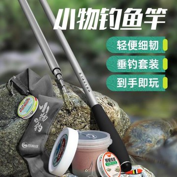 小物釣魚竿套裝鳑鲏馬口兒童魚竿全套 短節溪流竿超細短手竿