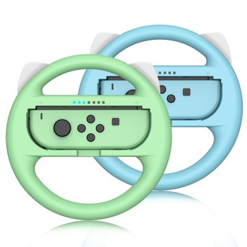方向盤模擬器 賽車方向盤 遊戲方向盤 適用Switch原裝JOYCON游戲方向盤配件任天堂switch方向盤2個裝