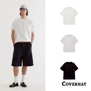 [COVERNAT]25SS 圓領寬鬆短袖T恤 薄款休閒大學t 男女同款夏季純棉套頭上衣（多色任選）