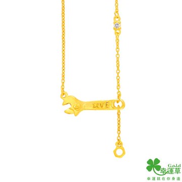 幸運草 扳回一城黃金女項鍊