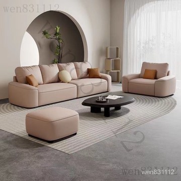 🔥免運含統編🔥意式輕奢風直排沙髮現代客廳沙髮小戶型出租屋簡約貓爪皮小沙髮