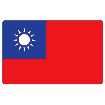 BY. 貼貼王國【悠遊卡貼紙】台灣國旗 # 悠遊卡/e卡通/感應卡/門禁卡/識別證/icash/會員卡/多用途卡片型貼紙