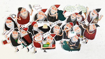 一起來貼貼 /自選貼紙/老爺爺 B