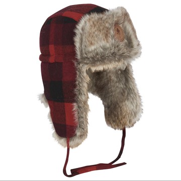 Pinewood 男女 PinewoodR Classic Checked fur Hat 羊毛戶外帽 1-14200518