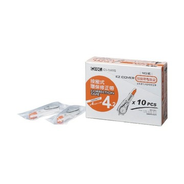 【COX 三燕】按壓式 環保6米 替換帶 量販盒 10個/盒 CT-104RS CT-105RS CT-106RS  -  多款可選