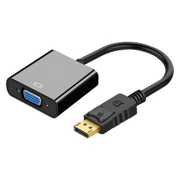 Neon 台灣霓虹 DP轉VGA轉接器 支援解析度高達1080P 鍍金工藝 免驅動 即插即用  1個  15cm