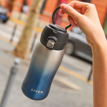 乾唐軒活瓷 | 躍動保溫杯 / 雙層不銹鋼 / 便攜拉環蓋 / 4色 400m