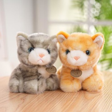 仿真小貓咪玩偶公仔毛絨玩具小號安撫娃娃睡覺抱女孩兒童節日禮物