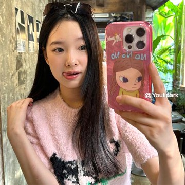 由里公園ins可愛卡通動漫奈良美智女孩15適用17pro蘋果17ProMax手機殼iPhone16全包17日系14Promax保護套13軟