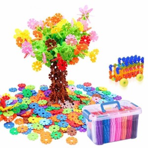 おもちゃ 進化版 知育玩具 600ピース 収納ケース付き 車輪セット*4 ブロック 2歳～7歳 DIY はめ込み 積み木 個性を伸ばす