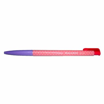 【文具通】TOWO東文OP-101馬卡龍中油筆0.38酒莓紅 A1011577