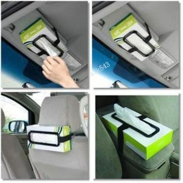 【臺灣出貨】 遮陽板紙巾盒創意車用紙巾盒車載紙巾盒架夾掛式汽車用品