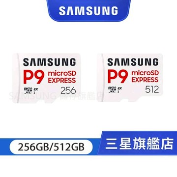 新款上市！P9 Express microSD (新)記憶卡 256/512GB PCIe Gen3.