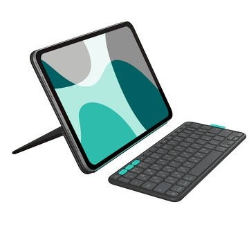 Logitech for Business   FLIP FOLIO 磁吸式iPad 鍵盤保護支架 - for 11吋 iPad Pro 與 Air 適用 - 企業版