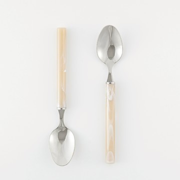 【Oolab 良杯製所】彩璃系列 幻饗餐匙-水玉奶茶色  (餐具 餐匙 湯匙)  3/23新品上市