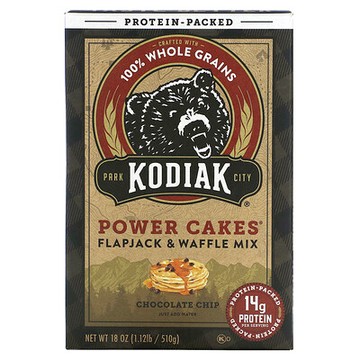 Kodiak Cakes, Power Cakes®，烙餅和華夫餅粉，巧克力碎，18 盎司（510 克）