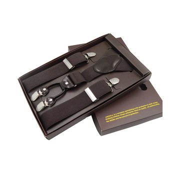 Laifu 魯克吊帶四夾真皮3.5CM吊帶背帶