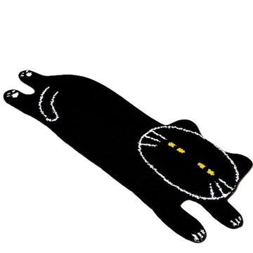 地墊 DECO CAT PATTERN 黑貓 rST3 NITORI宜得利家居