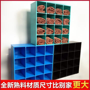 、壁式理發柜收納洗車汽車店放理發店墻面毛巾架掛壁發廊美容格子