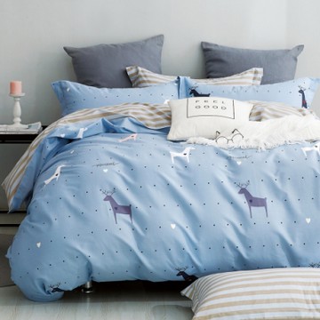 Ania Casa聖牧精靈 單人三件式 100%精梳棉 台灣製 床包被套純棉三件組