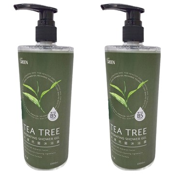 GREEN 綠的 水感抗菌 沐浴露 茶樹  1L  2件