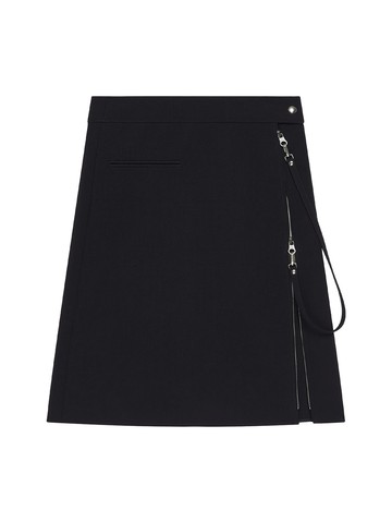 courreges midi skirt with zipper