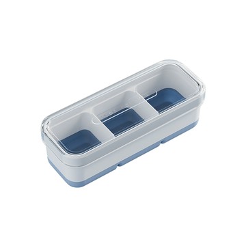 JDTECH 一秒按壓秒脫模！迷你方形製冰盒 食品級帶蓋冰塊模具 冰塊盒 儲冰盒 冰格