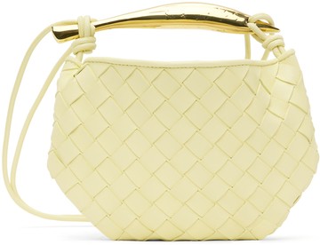Bottega Veneta 黄色迷你 Sardine 单肩包
