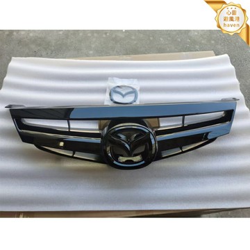 【黑武士轎跑款】馬自達6中網 改裝中網 進氣格柵 前槓中網 中網總成 蜂窩運動款 亮黑烤漆 適用於06-15款 原車卡扣 無損安裝