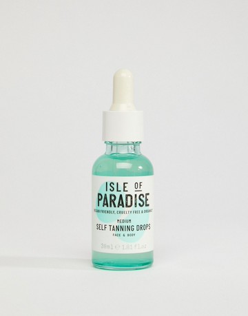 Isle of Paradise Self Tanning Face + Body Drops Medium 30ml-No colour