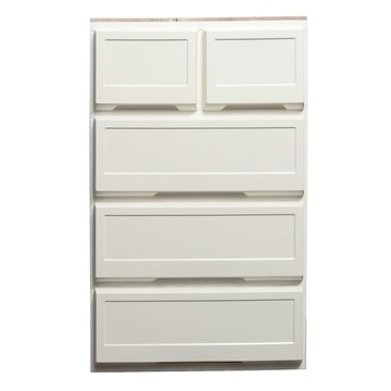 livinbox 木紋板樂收 FUN  55.6cm  白色  5個