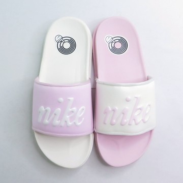 NIKE FQ7646104 W Offcourt 女款 鴛鴦配色 拖鞋 海綿內襯 粉紅白【iSport愛運動】