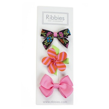 英國 Ribbies - 綜合緞帶3入組(Marley)