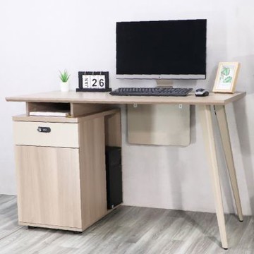 LOGIS邏爵家具 全方位收納辦公桌 電腦桌 書桌 工作桌【1203TA】無需組裝