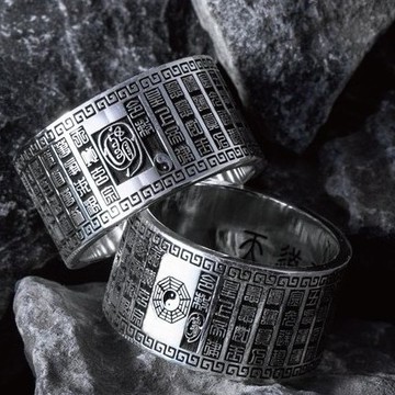 【JK銀飾】金光神咒印篆／925純銀【戒指、man】