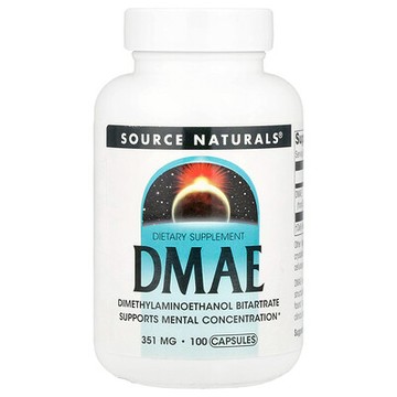 Source Naturals, 二甲基氨基乙醇（DMAE），351 毫克，100 粒膠囊